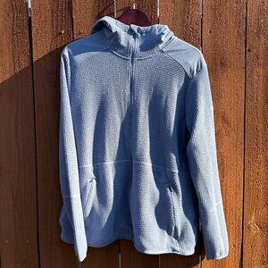 Dusty Purple Columbia Waffle Knit Full Zip Jacket with Hood XXL